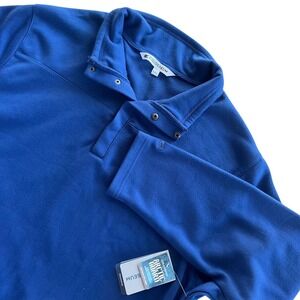 Colosseum Mens XXL Royal Blue Arctic Guard Training Snap Pullover Sweatshirt New
